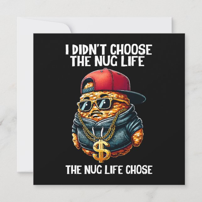 Nugget de comida rápida que no elegí la vida nug (Anverso)