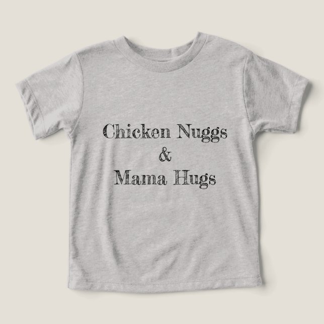 Nuggs de pollo y mamá abraza a mamá Petal Press Co (Diseño delantero )