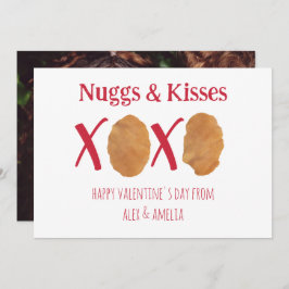 Nuggs y besos nuggets de pollo Pun Valentine Photo
