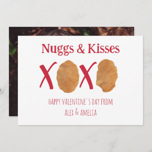Nuggs y besos nuggets de pollo Pun Valentine Photo