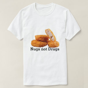 Nugs no droga la camiseta - divertida