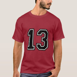 Number 13 Varsity Sports Jersey | 13th Birthday 