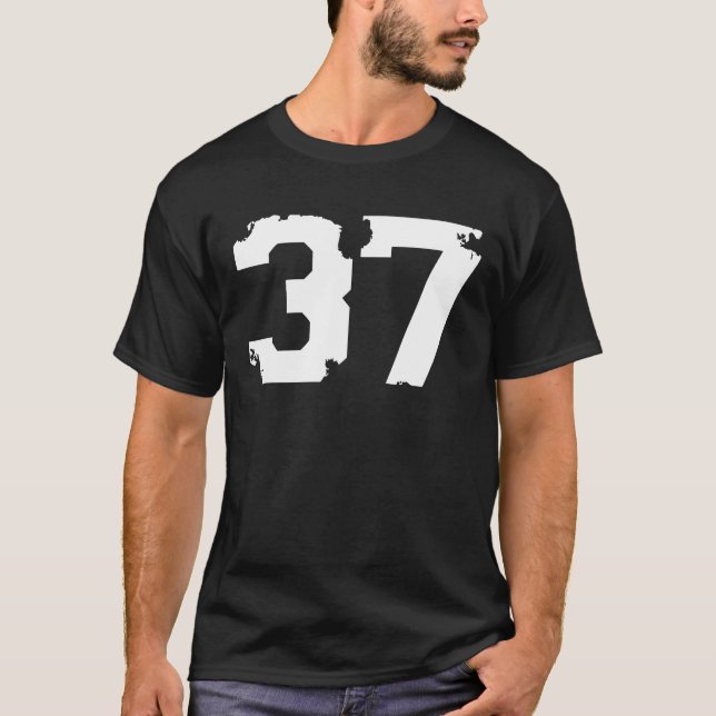 Number #37 Sport Jersey Lucky No. Birthday Age (Anverso)