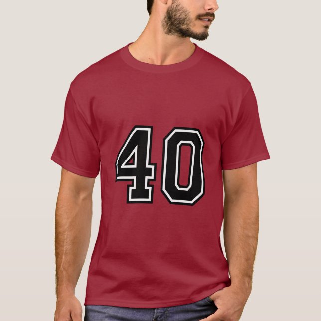 Number 40 Varsity Sports Jersey | 40th Birthday (Anverso)