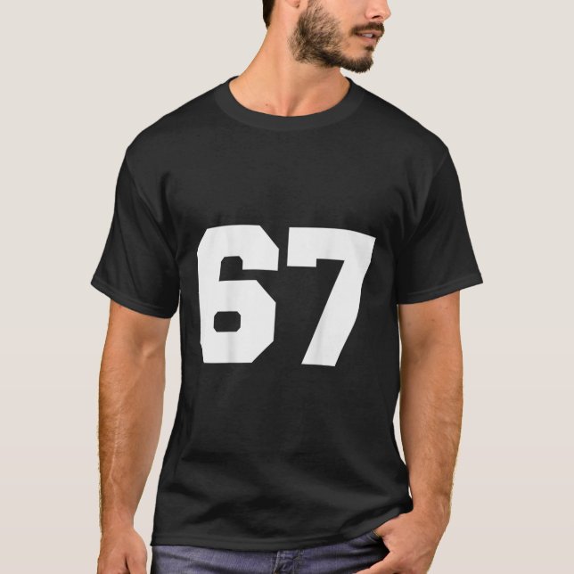 Number 67 Sports Jersey Player #67 Fan Ck Print Va (Anverso)