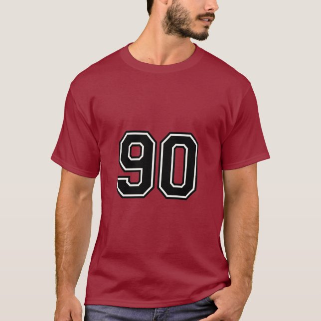 Number 90 Varsity Sports Jersey | 90th Birthday (Anverso)