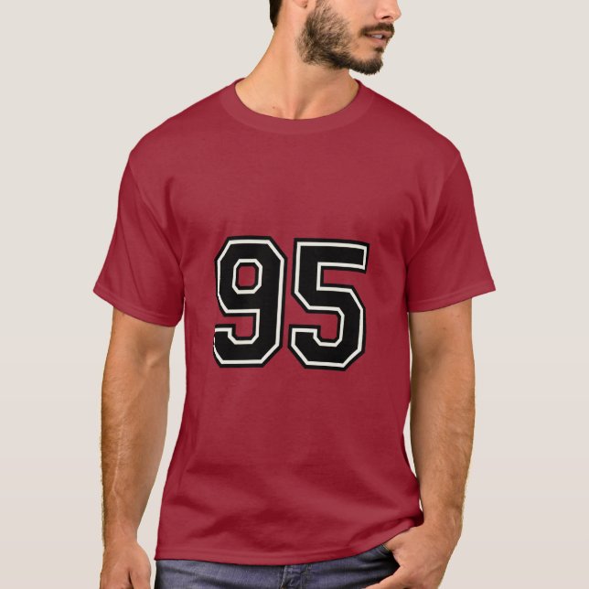 Number 95 Varsity Sports Jersey | 95th Birthday (Anverso)