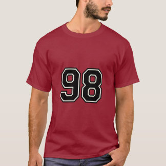 Number 98 Varsity Sports Jersey | 98th Birthday
