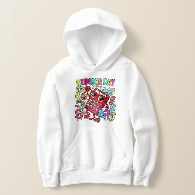 Number Day Hoodie for Kids UK Primary School Maths (Distribución )
