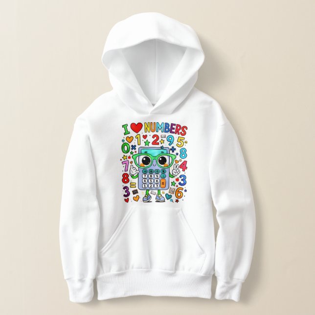 Number Day Kids Hoodie | I Love Numbers Maths (Distribución )