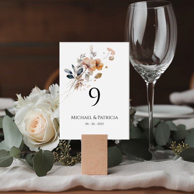Numeración de tablas de flores silvestres tipograf (Subido por el creador)