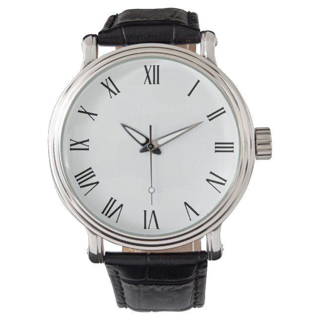 Numeración romana Minimalista simple reloj de puls (Anverso)