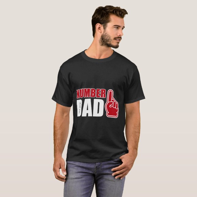 Numere una camiseta del padre #1 de la camiseta el (Anverso completo)