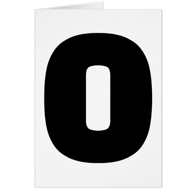 Número 0 cero (Frente)