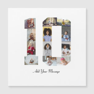 Número 10 Poster de Collage de fotos