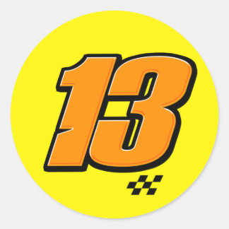 Número 13 - Pegatina