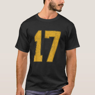 Número 17 de Jersey del equipo deportivo uniforme