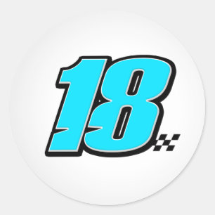 Número 18 - Pegatina