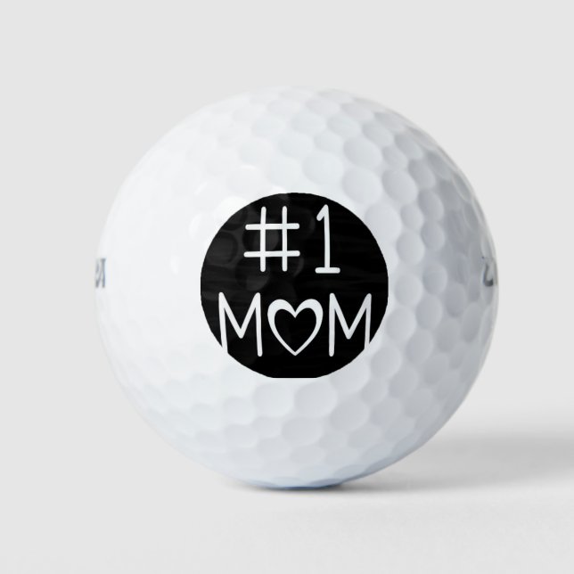 **NÚMERO 1 MADRE** BOLA DE GOLF PERSONALIZADA (Anverso)