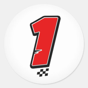 Número 1 - Pegatina