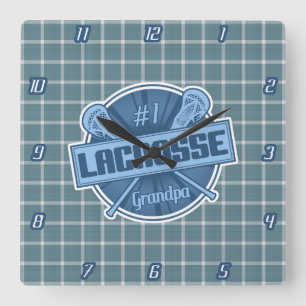 Número 1 Reloj de pared del abuelo de Lacrosse