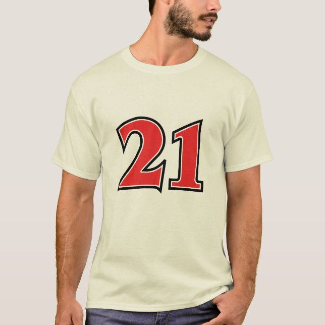 Número 21 camiseta (Anverso)
