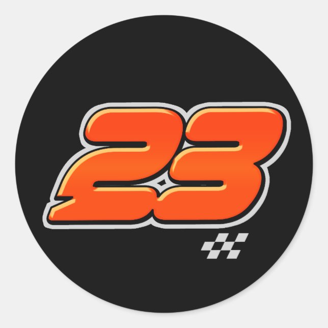 Número 23 - Pegatina (Anverso)
