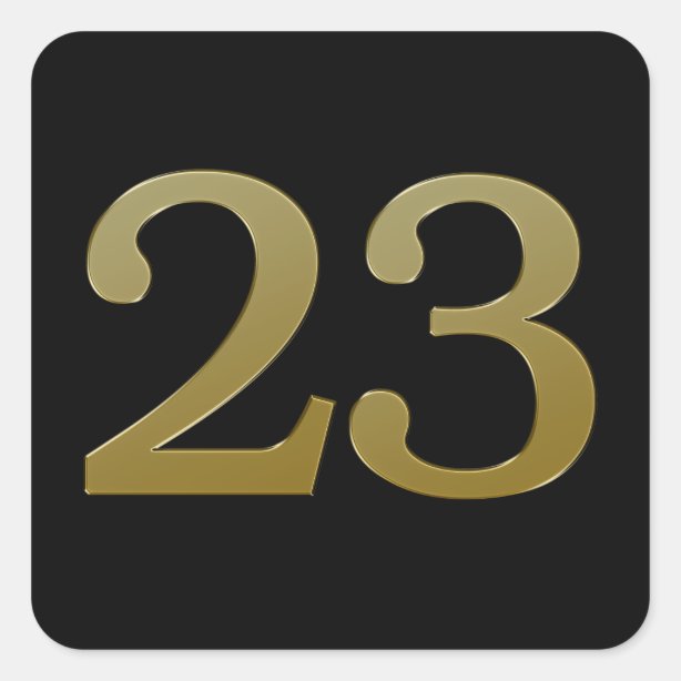 Pegatinas Número 23 - Calcomanías | Zazzle.es