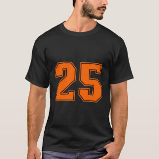 Número 25 de Lucky de Jersey Deportivo Naranja
