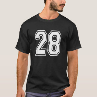 Número 28 Uniformes Uniform Sports Jersey Team 28t