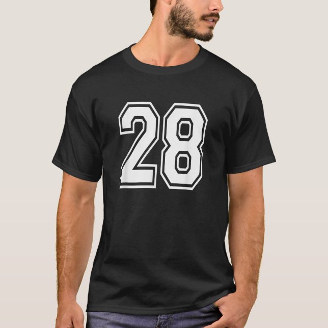 Número 28 Uniformes Uniform Sports Jersey Team 28t (Anverso)