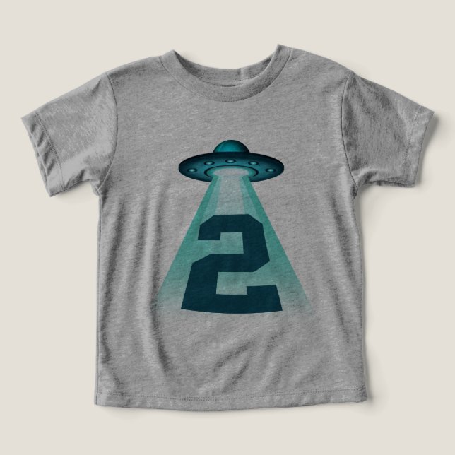 Número 2 Tema de Alienados de OVNI Niños de 2 años (Diseño delantero )