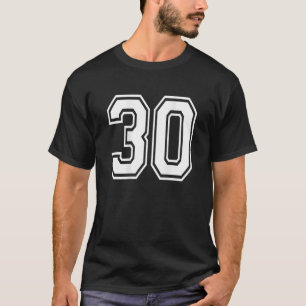 Número 30 De Jugador Deportivo De Camisetas De VUE