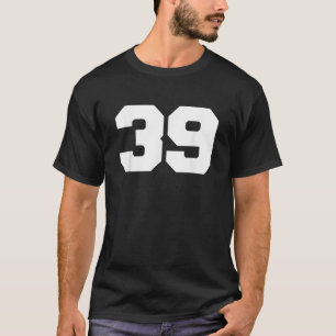 Número 39 Sports Jersey Player 39 Fan FRONT Print