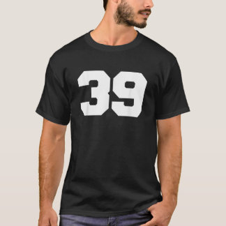 Número 39 Sports Jersey Player 39 Fan FRONT Print