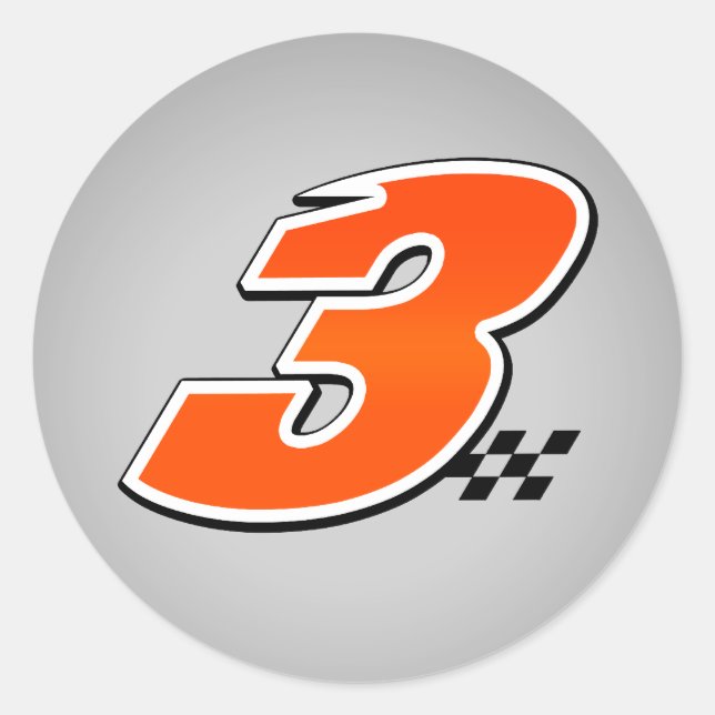 Número 3 - Pegatina (Anverso)