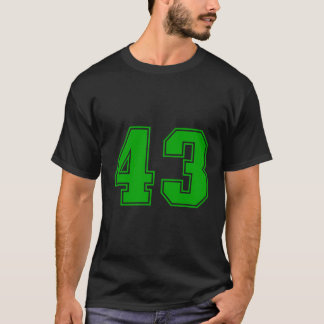 Número 43 Green Sports Fan Jersey