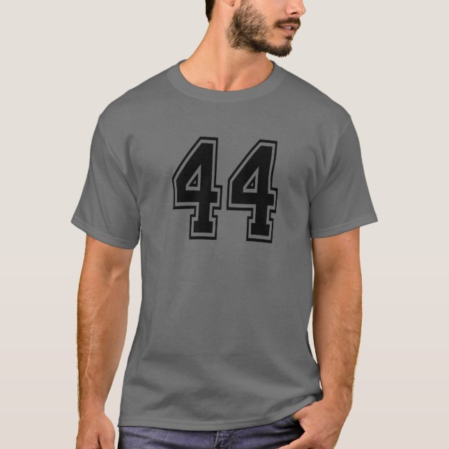 Número 44 Jugador Deportivo Jersey Uniforme Número (Anverso)