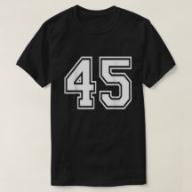 Número 45 Jersey del Equipo Deportivo Varsity Cump