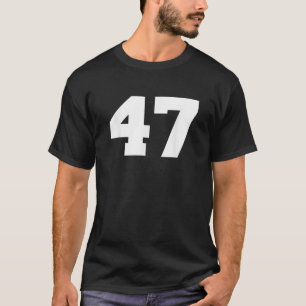 Número 47 Sports Jersey Player 47 Fan FRONT Print