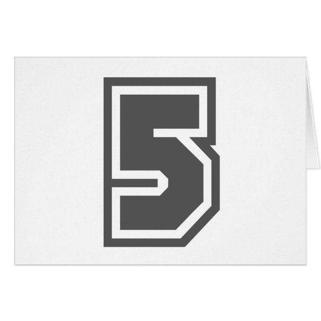 Número 5 (Anverso (Horizontal))