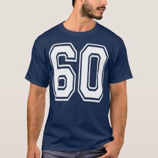 Número 60 Nacimiento Varsity Sports Team Jersey