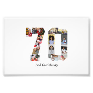 Número 70 Collage de fotos
