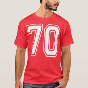 Número 70 Nacimiento Varsity Sports Team Jersey