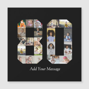 Número 80 Collage de fotos