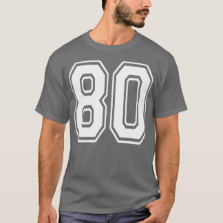 Número 80 Nacimiento Varsity Sports Team Jersey