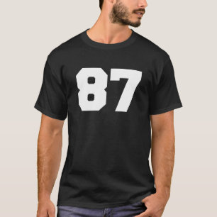 Número 87 Sports Jersey Player 87 Fan FRONT Print