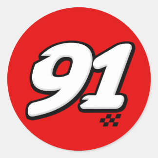 Número 91 - Pegatina