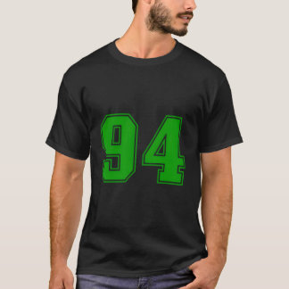 Número 94 Green Sports Fan Jersey