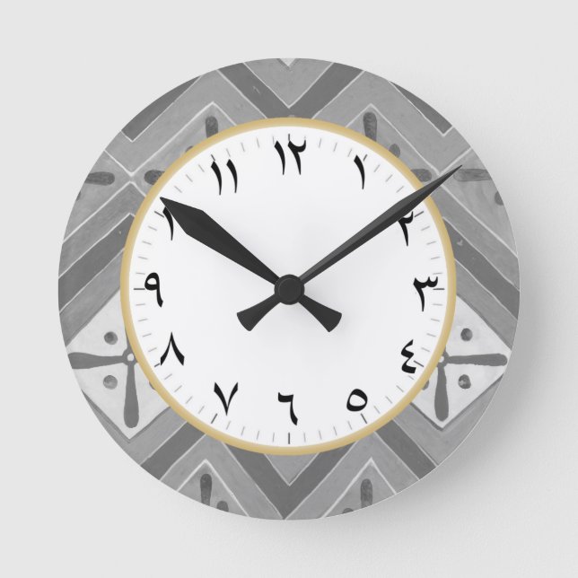 Número árabe reloj árabe número árabe (Anverso)